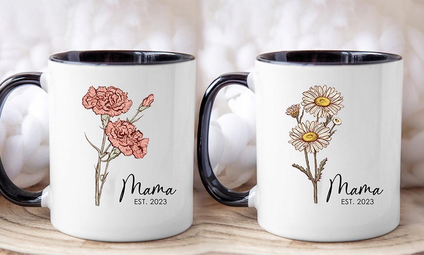 Image 5: Desayuna con alegría: 1 o 2 tazas personalizadas con fotos o mensajes