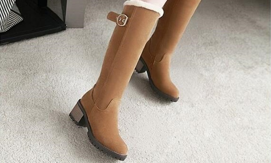 Image 7: Women's Knee High Snow Boots