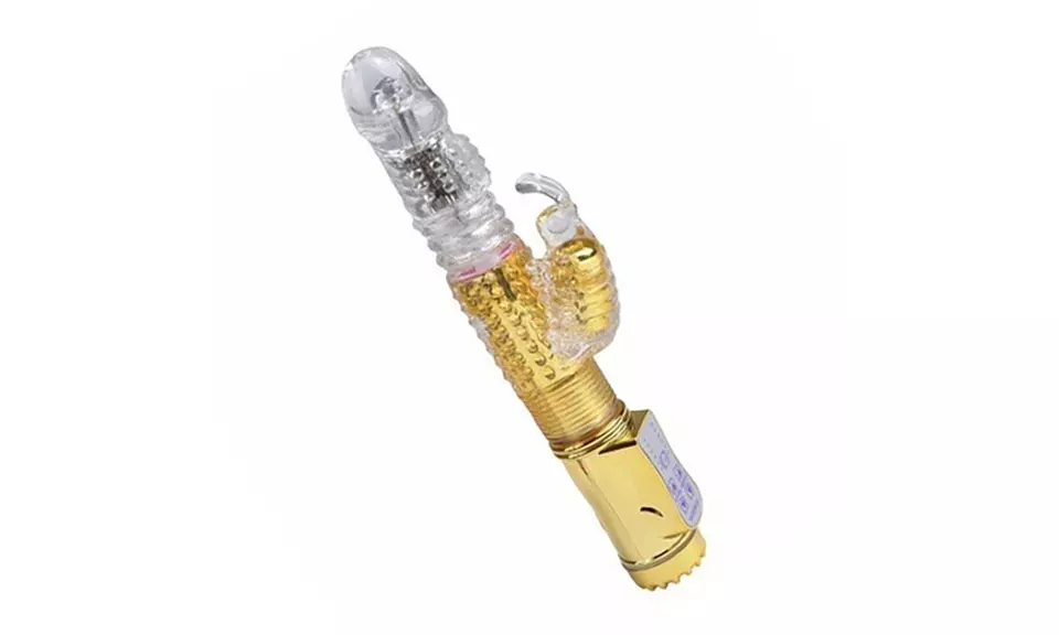 30 Speed Rotating & Vibrating Dildo Stick G-Spot Rabbit Vibrator