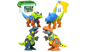 One or Four Dinosaur Construction Toys