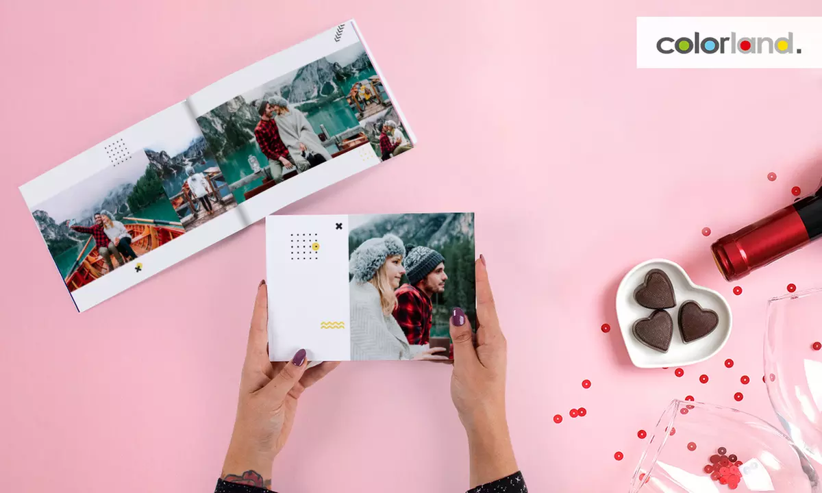 Softcover-Fotobuch im A5-Querformat mit 32 bis 100 Seiten von Colorland (bis zu 77% sparen) - Primary Image