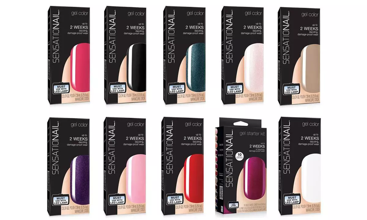 Set de 6 o 10 esmaltes en gel para uñas SensatioNail - Primary Image