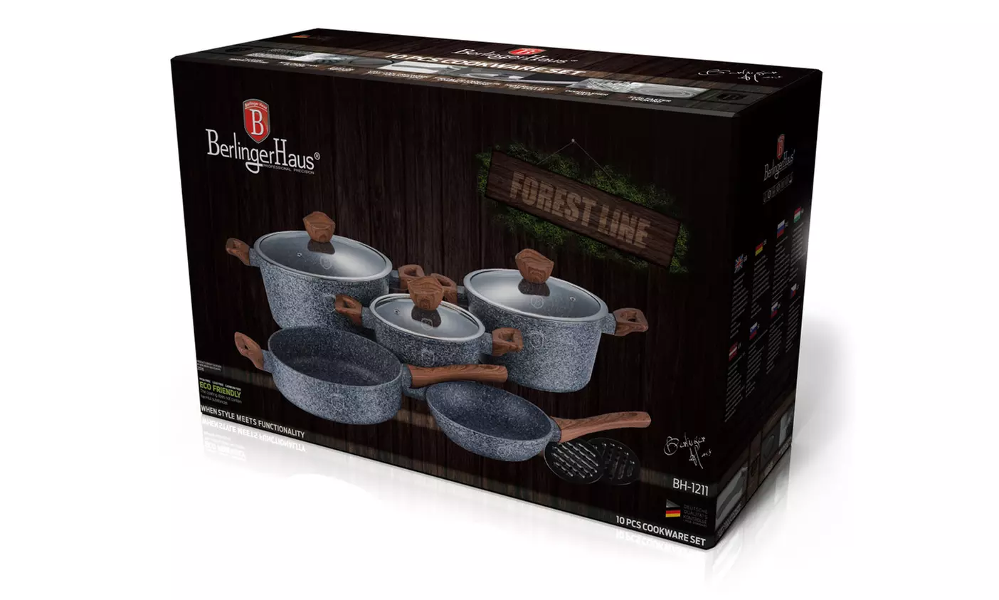 10-teiliges Berlinger Haus Topf-Set Forest Line - Second Medium