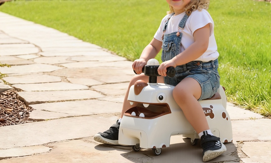 Image 13: AIYAPLAY Kids Ride On Car, Dinosaur Shape Toddler Walker