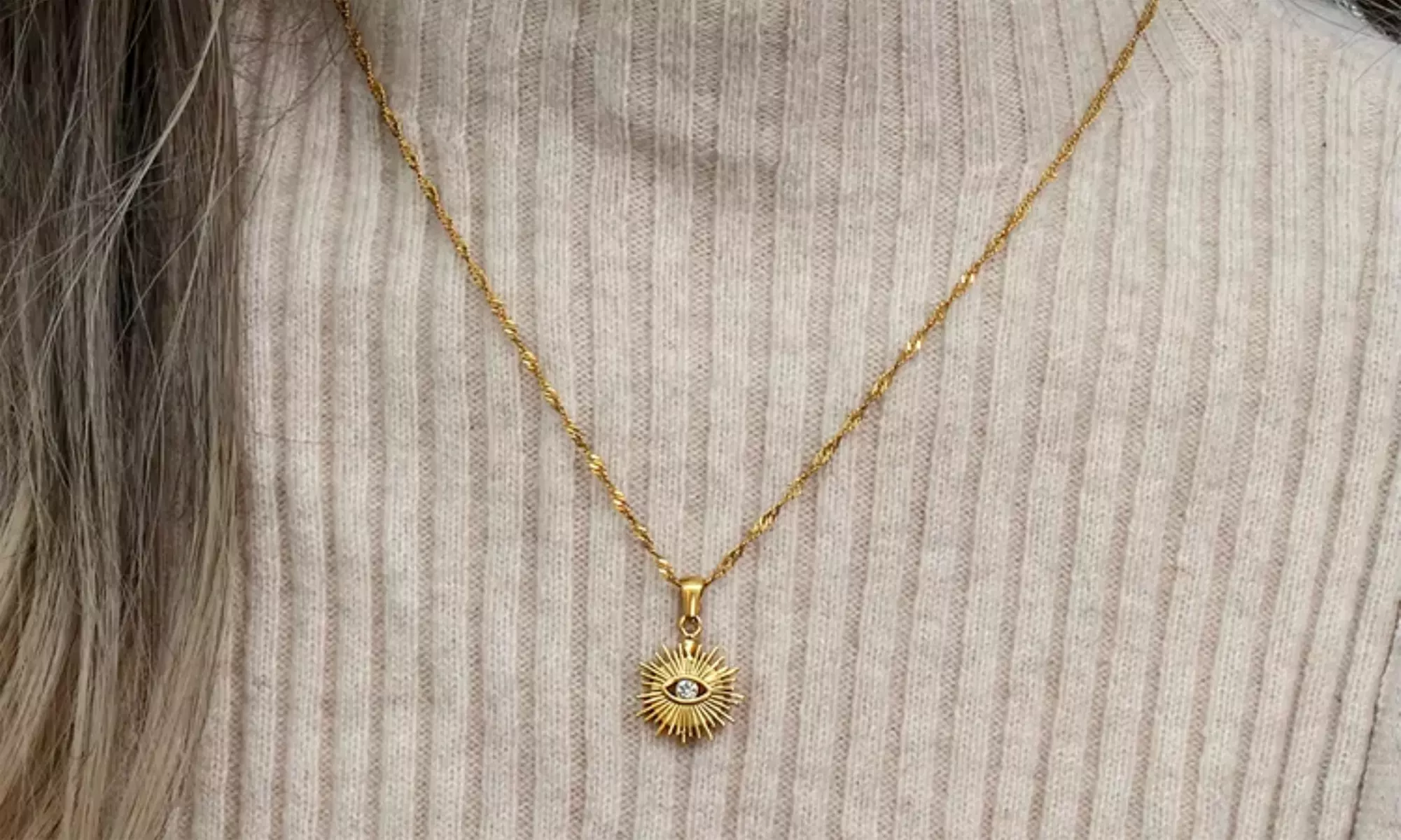 18-karaats vergulde ketting