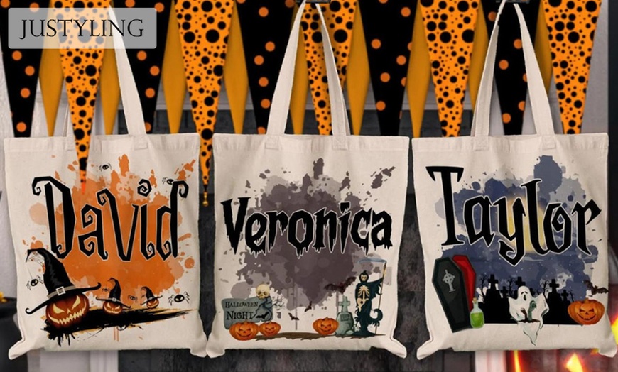 Image 4: Customized Trick or Treat Baskets with Pack Options - Yes Bobbleheads