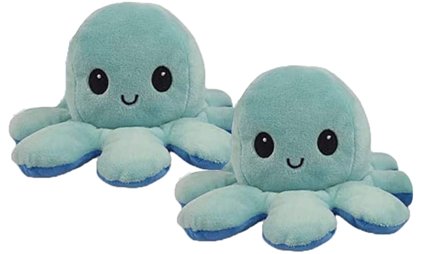 Image 12: Reversible Plush Octopus Toy