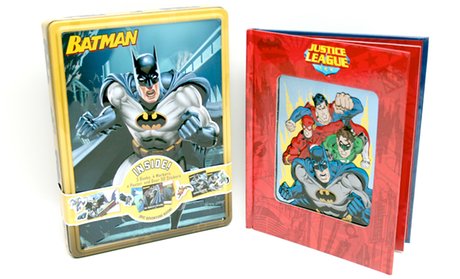 Batman Collector's Tin and Justice League Magical Story