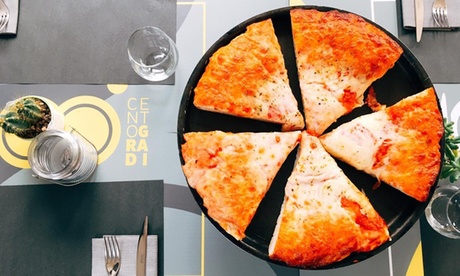 Menu di pizza o hamburger alla carta per 2 o 4 persone al ristorante 100gradi (sconto fino a 45%)