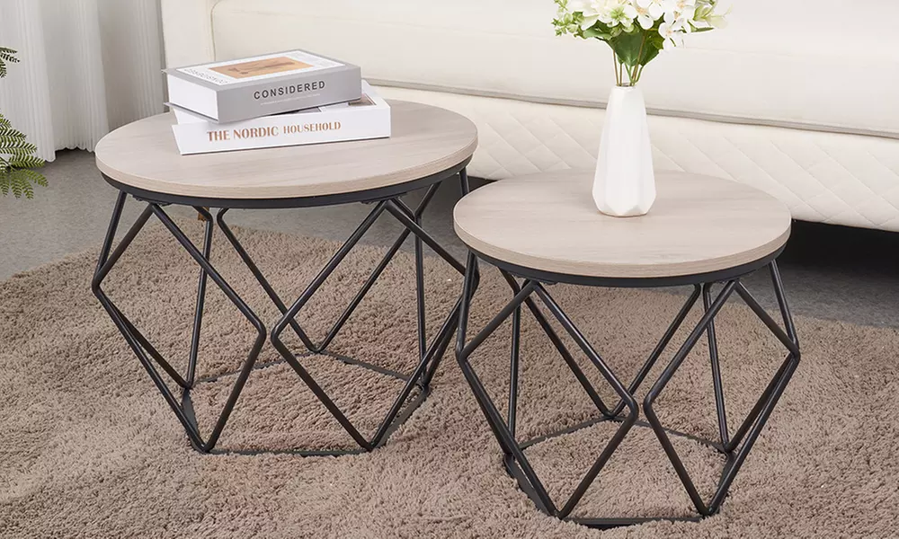 Set van 2 bijzettafels