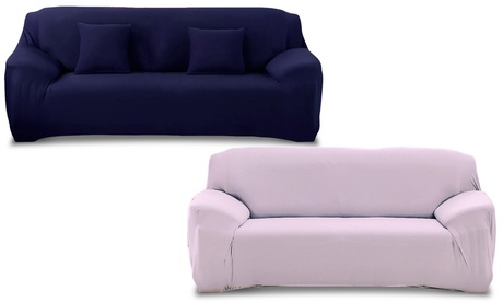 Copridivano monocolore per 2 posti disponibile in 2 colori