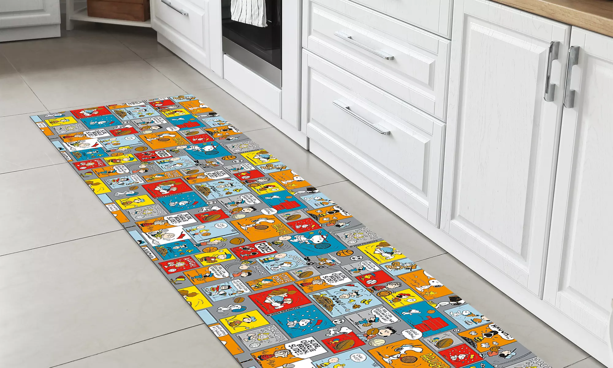 Küchenläufer mit Peanuts-Motiv