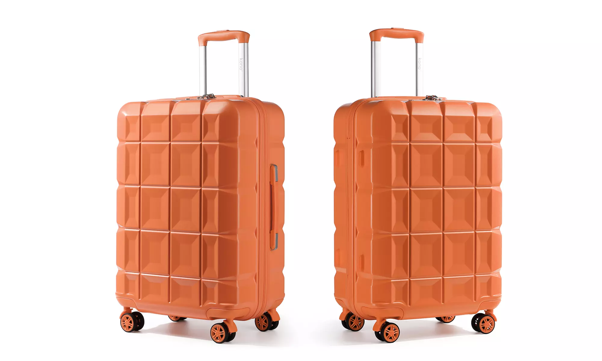 Ensemble de 4 valises oranges