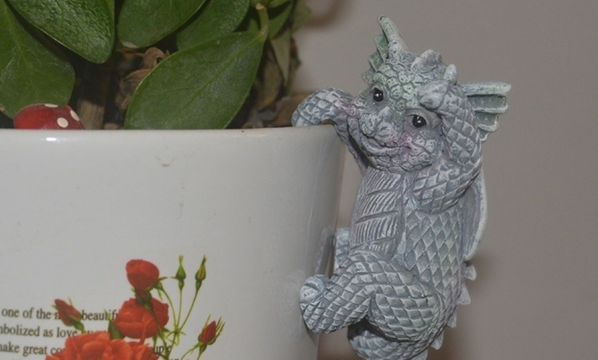 Image 3: One or Two Four-Piece Sets of 3D Garden Dragon Statues