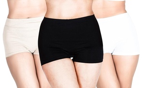 Women's High-Waist Boxer Shorts Three-Pack