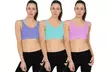 3-, 6- or 9-Pack Blu Apparel Seamless Comfort Bras - Second Medium