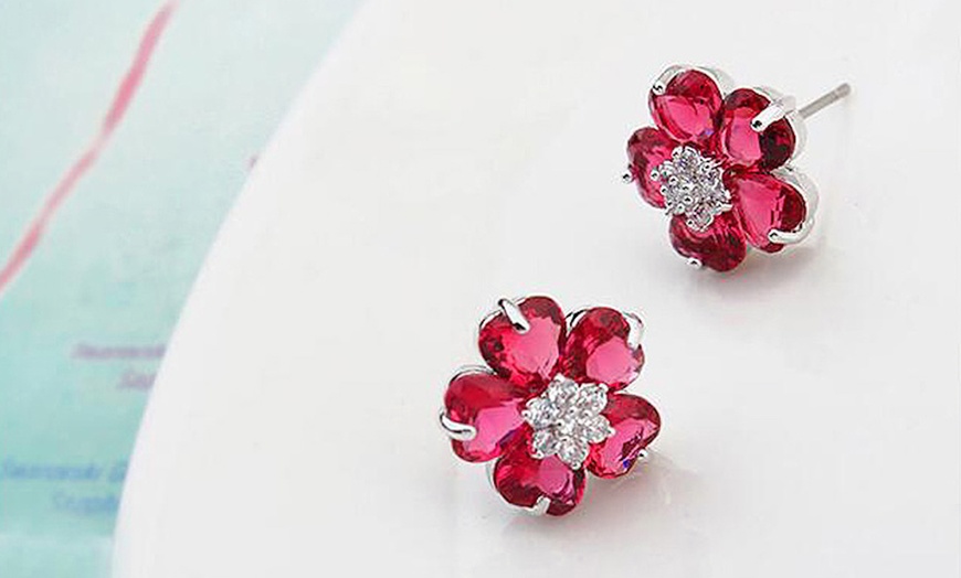 Image 3: Boucles d'oreilles fleur ou cœur