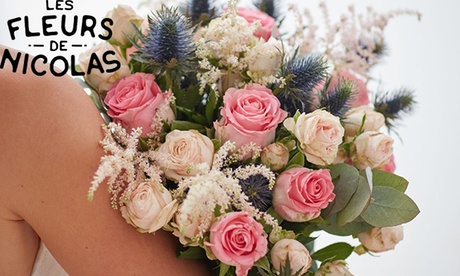 Bon d'achat de 15 € ou 25 € donnant droit à 30 € ou 50 € sur l'ensemble du site Les Fleurs de Nicolas