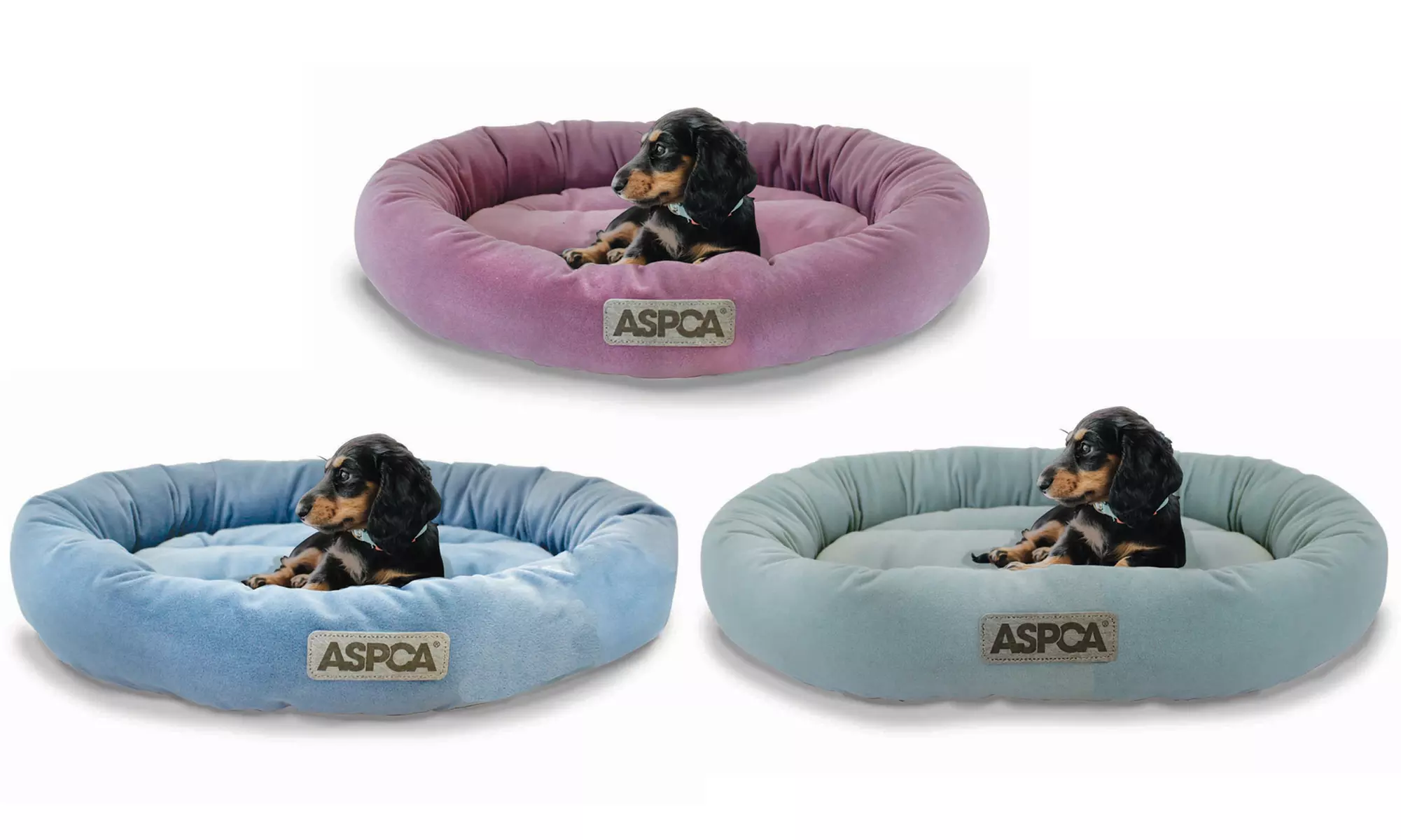 ASPCA Round Velvet Bolster Dog Bed - Primary Image