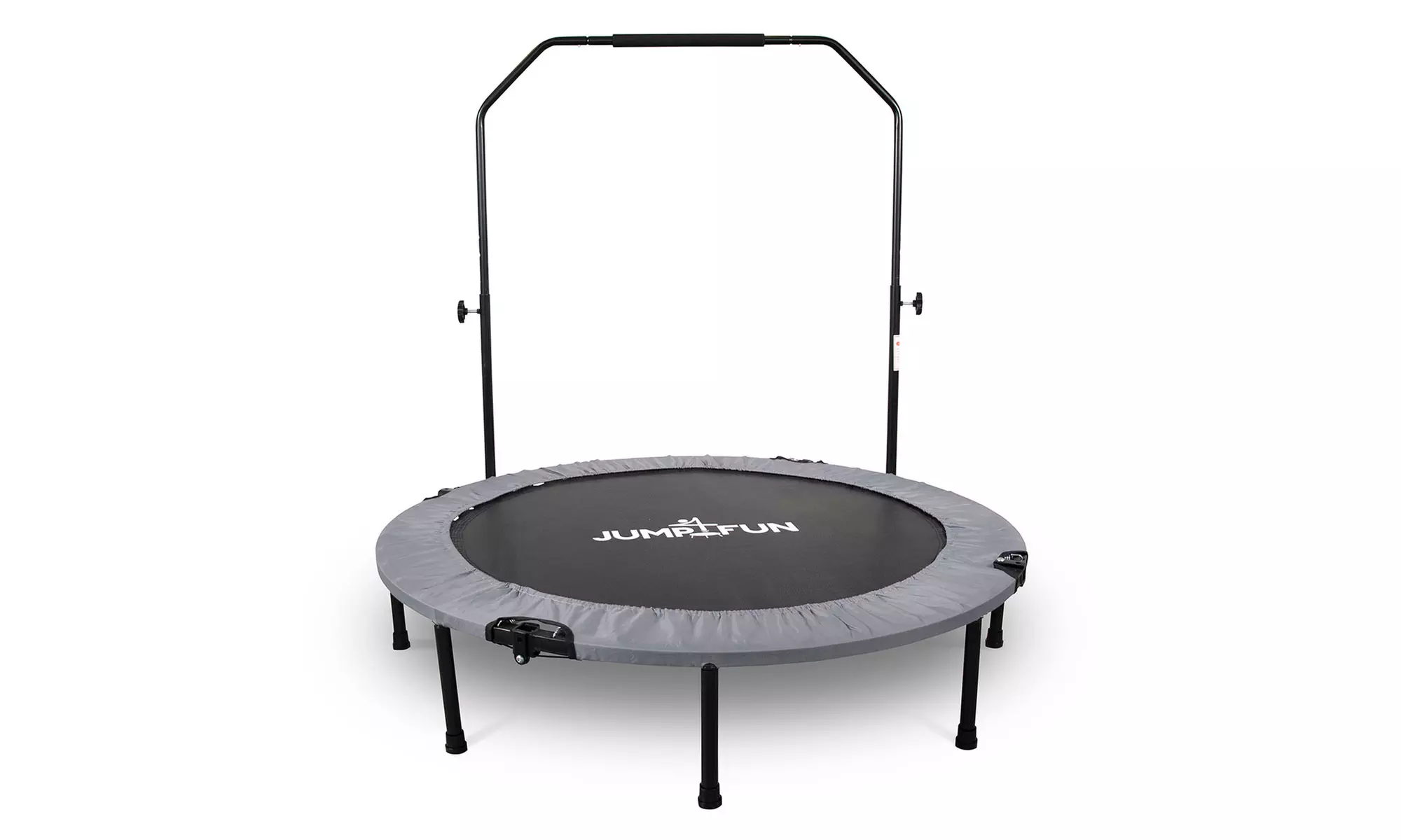 Jump4fun Mini-Fitness-Trampolin mit Doppel-Stange