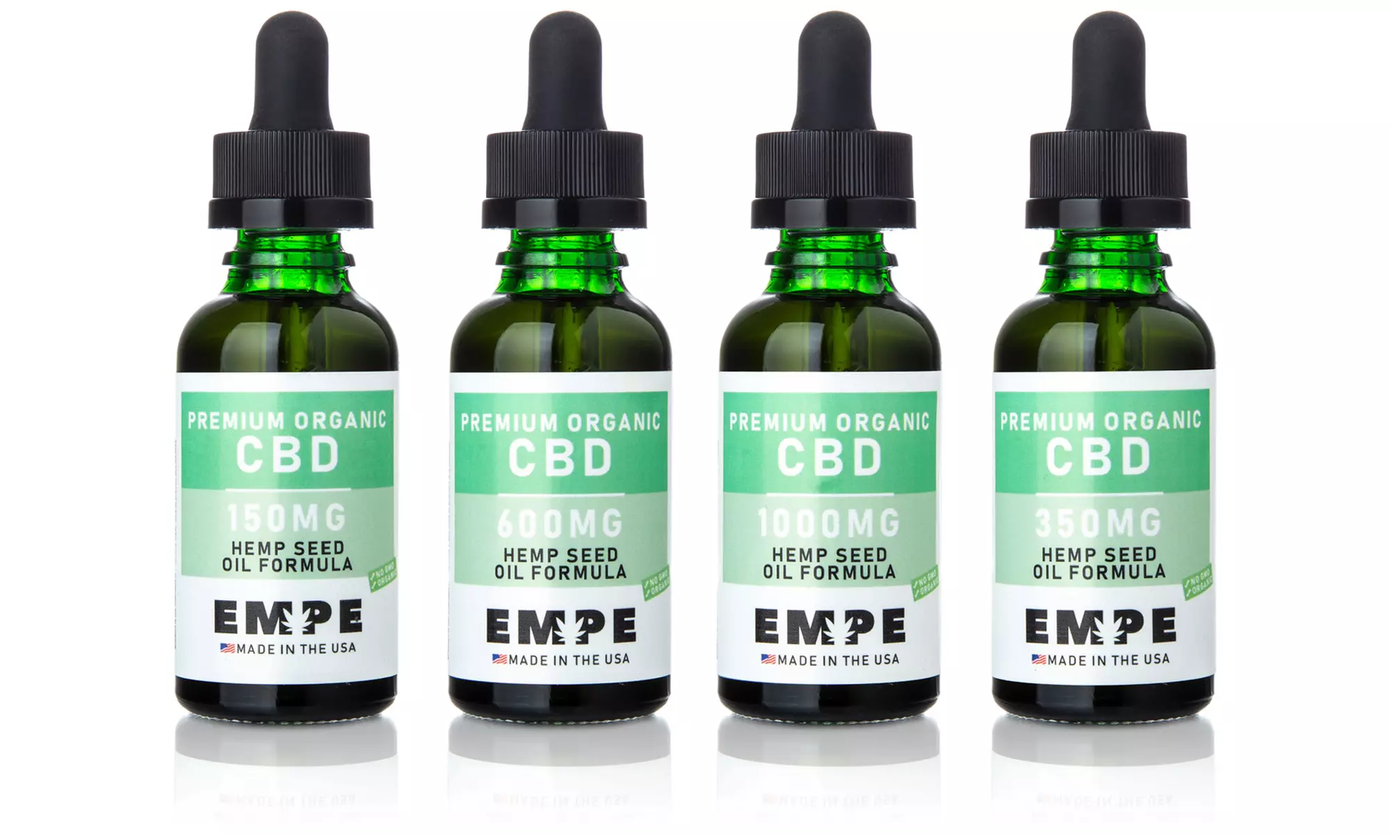 Organic CBD with Hempseed Oil Tinctures from Empe USA (150mg-1000mg) - Primary Image