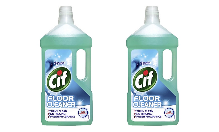 Image 1: Two-Pack of Cif Ocean Floor Cleaner 950ml