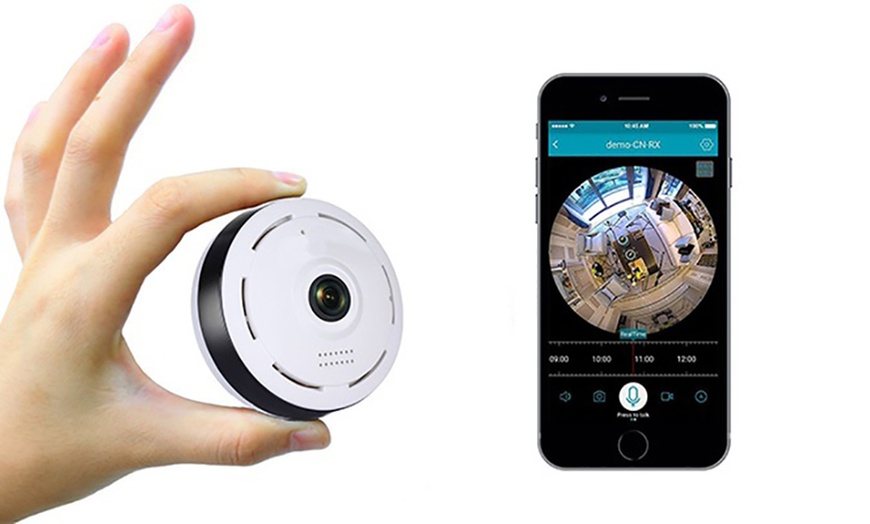 Image 1: 360° Wi-Fi Panoramic IP Surveillance Camera