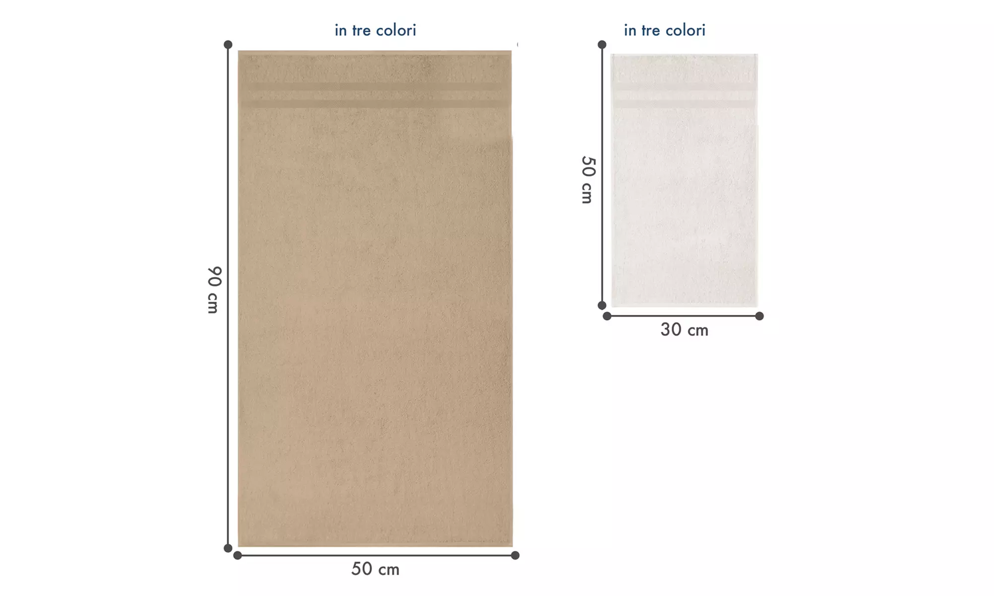 Set van 6 katoenen handdoeken