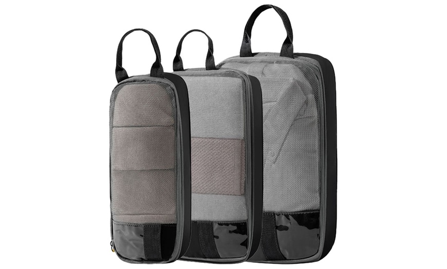 Image 2: Three-Piece Travel Compression Packing Storage Bag Set


