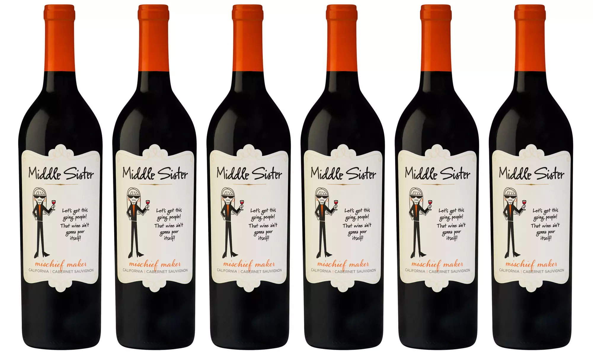 Vintage Wine Estates Middle Sister Mischief Maker Cabernet (6-Pack). Shipping Included - Primary Image