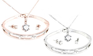 Three-Piece Capella Jewellery Set with Crystals from Swarovski®