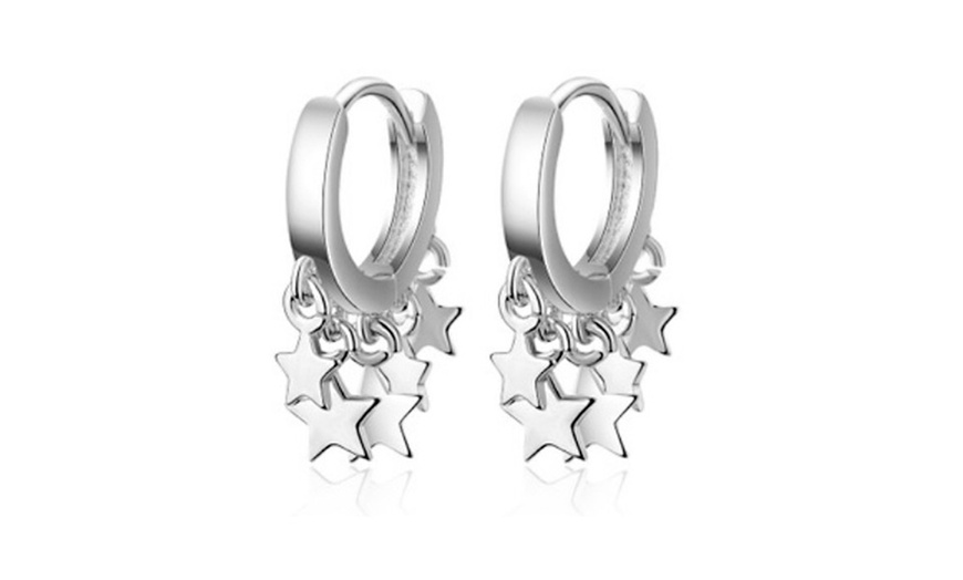 Image 8: Star Drop Earrings Crystals From Swarovski
