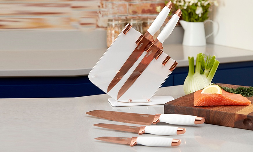 Image 12: Tower Five-Piece Knife Set