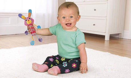 Hochet à carillons de cerises de lapin Lamaze pour bébés