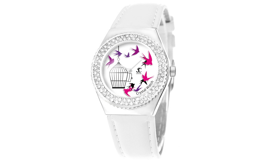 Image 7: Montre animée ornée de 87 cristaux Swarovski®