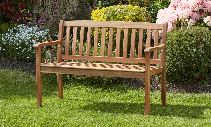 Image 1: Acacia Garden Bench Selection