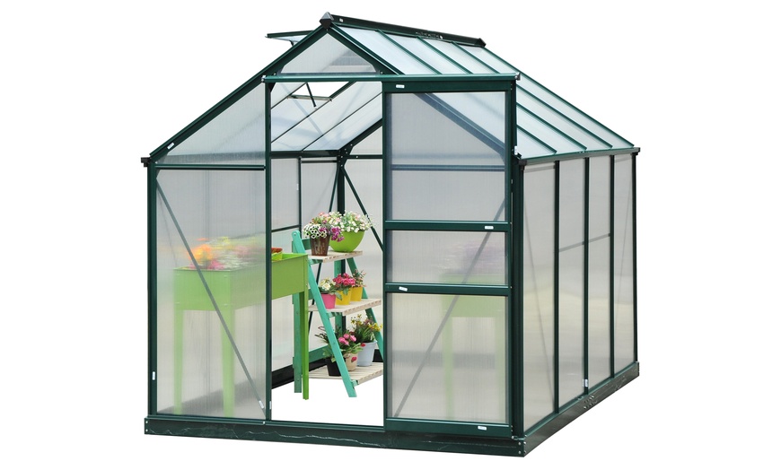 Image 20: Outsunny Walk-In Greenhouse