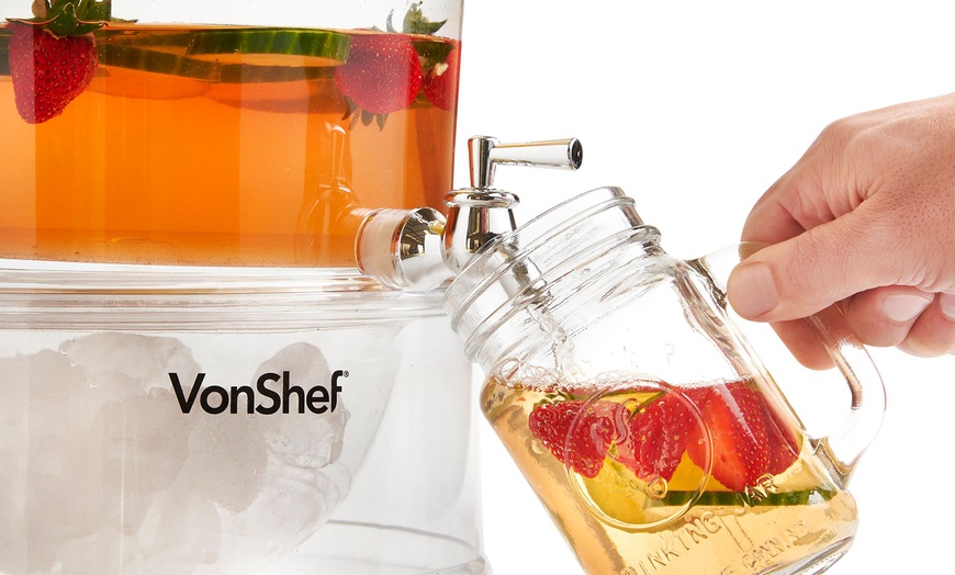 Image 3: VonShef 3-Tier Drinks Dispenser