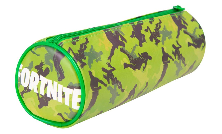 Image 5: Fortnite Camo Barrel Pencil Case