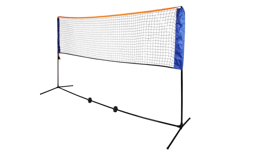 Image 1: Adjustable Badminton Net