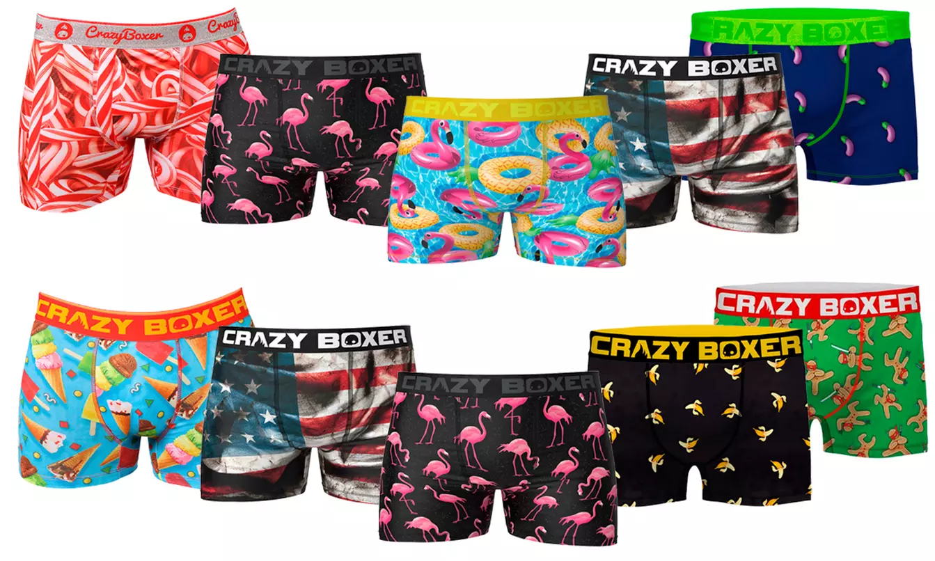 Sélection de 10 boxers pour homme Crazy Boxer - Image 3