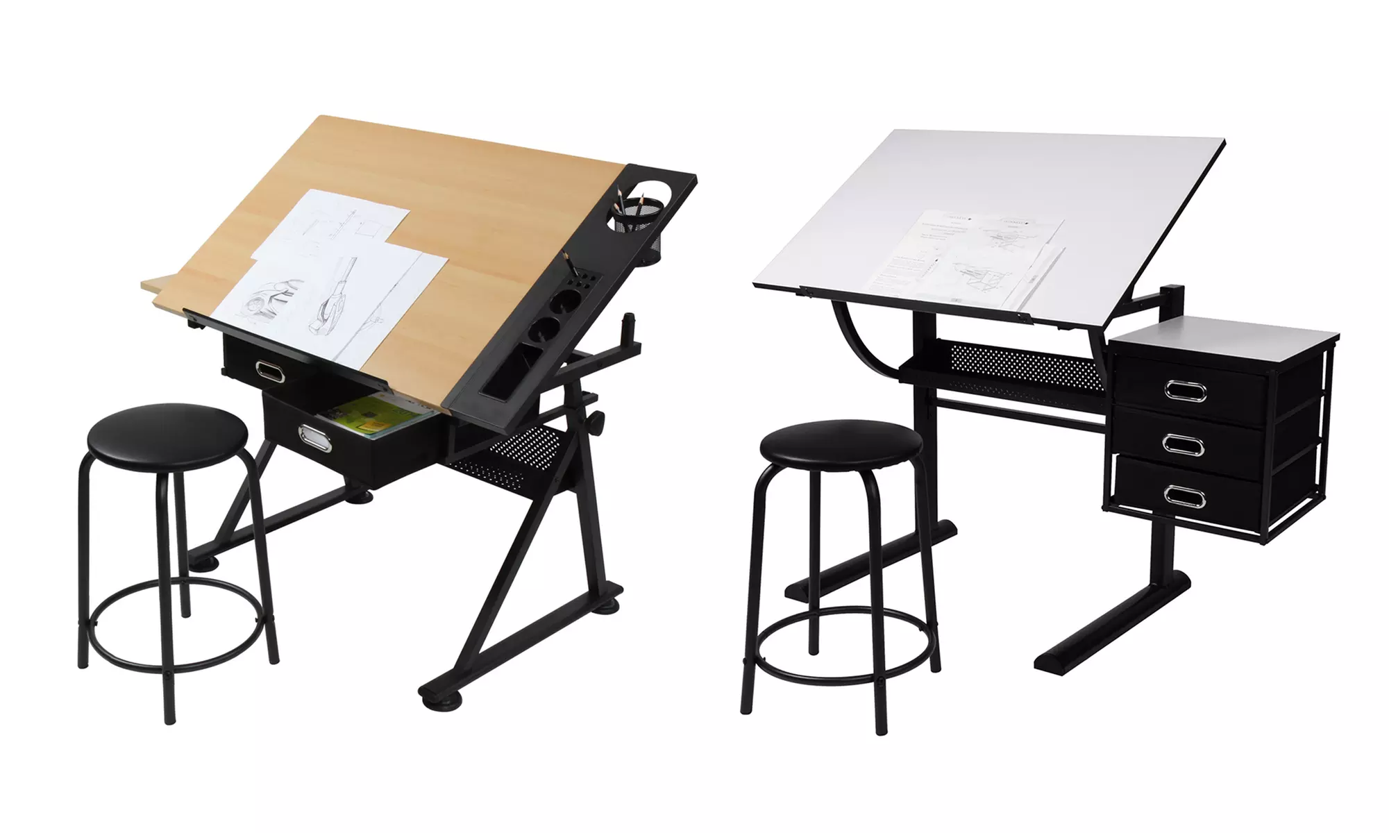 Table à dessin avec tabouret - Primary Image