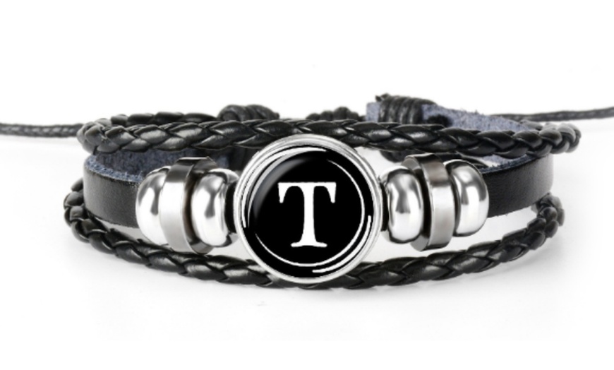 Image 21: Bracelet initiale pour homme