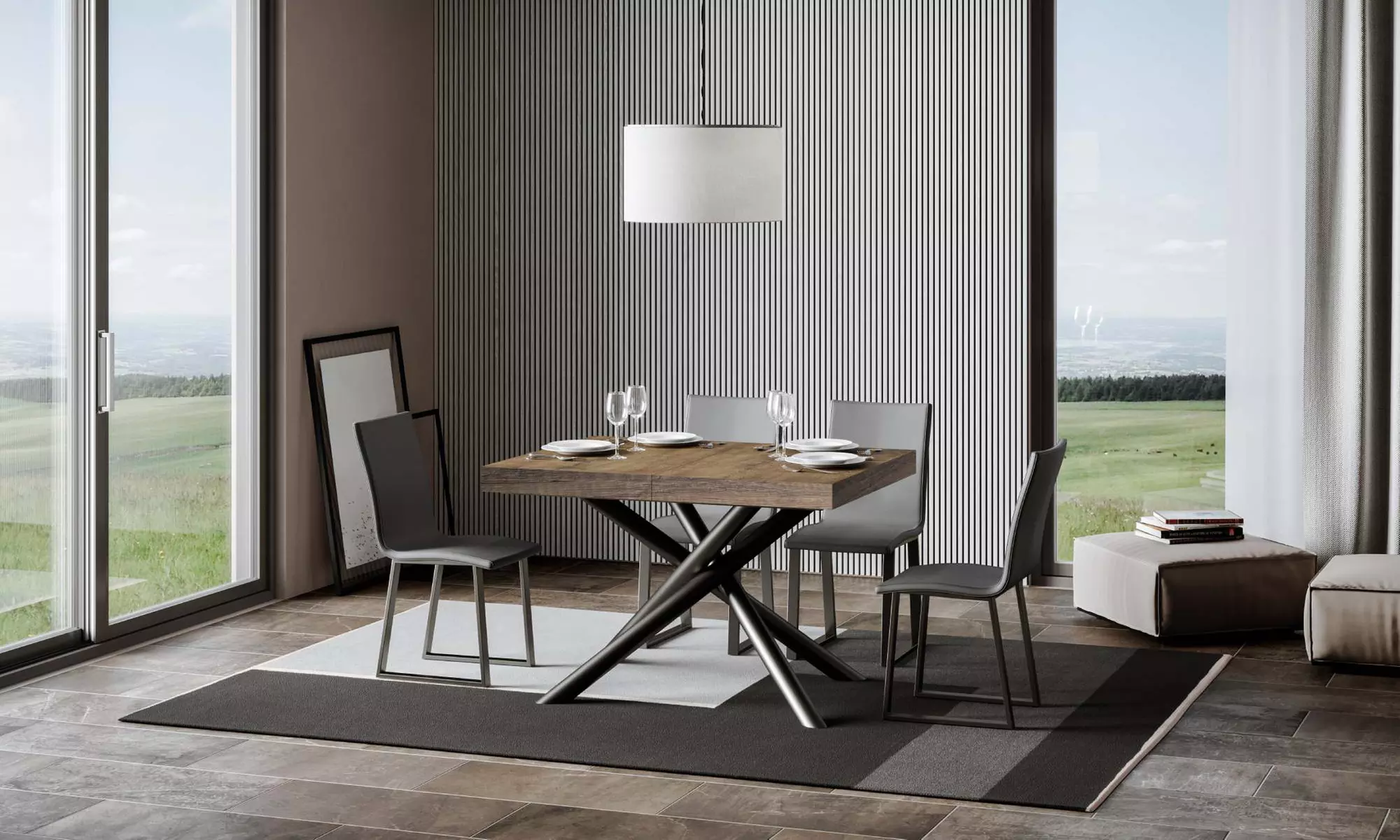 Table avec rallonge "Famas"