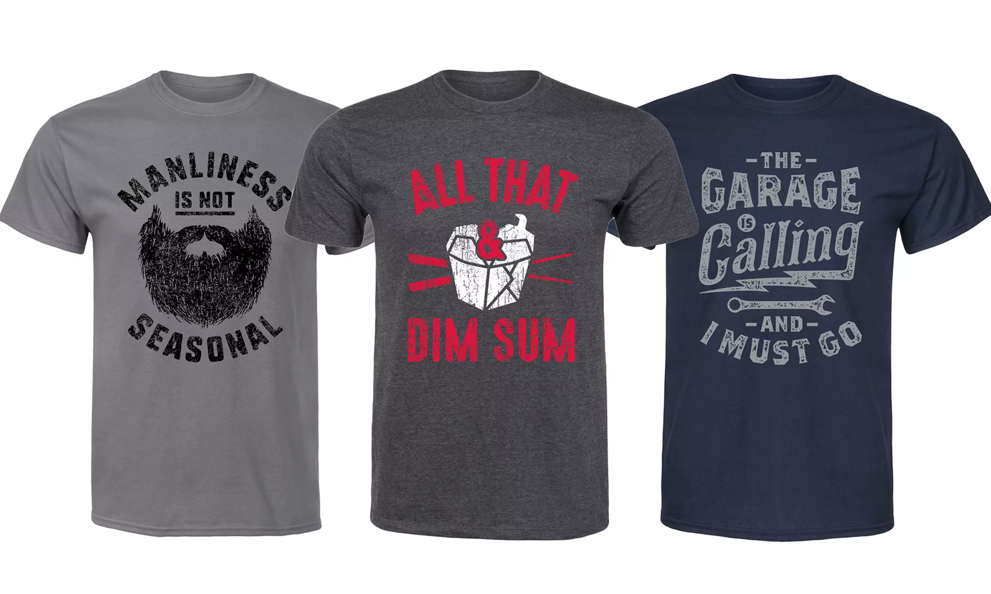Men's Casual Short-Sleeved Fashion Tees - Primary Image