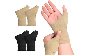 One or Two Pairs of Compression Wrist Thumb Sleeve Arthritis Gloves