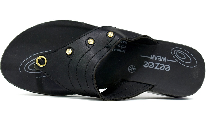 Image 3: Women's Summer Toe Post Sandals