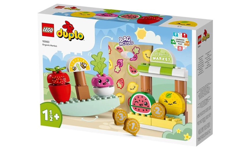 Image 2: LEGO Duplo Farmers Market Toy Set