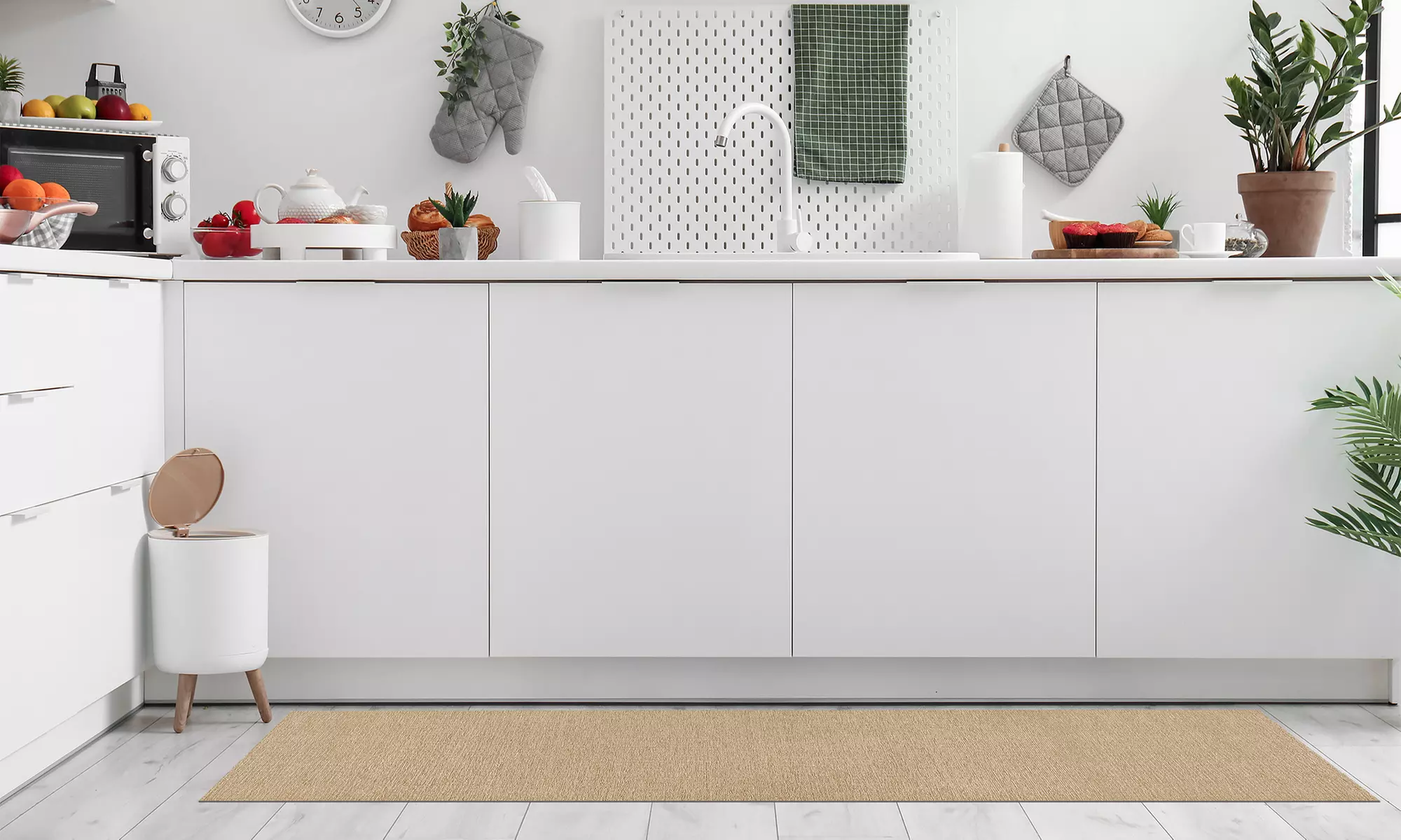 Fleckenresistenter und rutschfester Küchenläufer