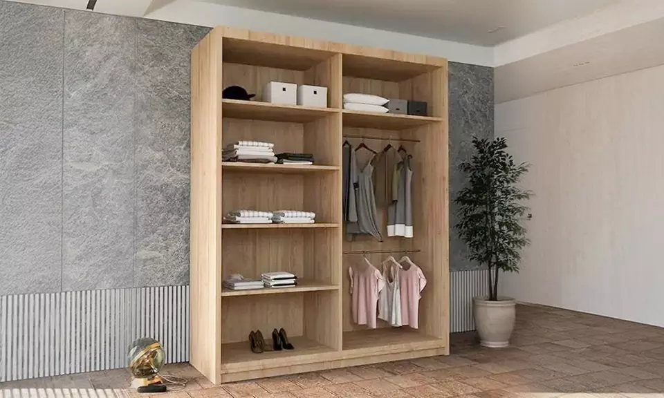 Slidingwardrobe4u Bali Sliding Wardrobe with Curved Mirror